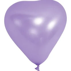 Badaboum Ballon Gonflable En Forme De Coeur Parme 20Cm X 10 Pi Ces