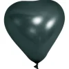 Badaboum Ballon Gonflable En Forme De Coeur Noir 20Cm X 10 Pi Ces