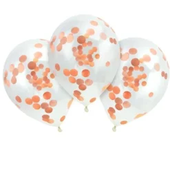 Badaboum Ballon Gonflable Explosif Avec Confettis Rose Gold 28Cm X 3 Pi Ces