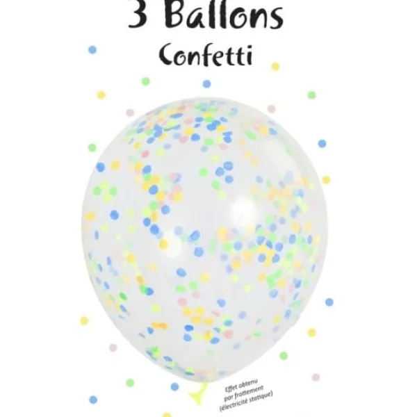 Online Ballon Gonflable Explosif Avec Confettis Pastel 28Cm X 3 Pi Ces Theme Deco Pastel