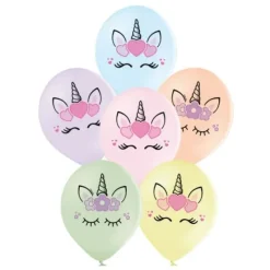 Discount Ballon Gonflable Imprim Licorne Pastel 30 Cm X 6 Pi Ces Theme Licorne