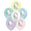 Ballon Gonflable Imprim Licorne 30 Cm X 6 Pi Ces Theme Licorne