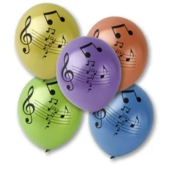 Badaboum Ballon Gonflable Musique Multicolore X 10 Pi Ces