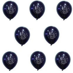 Badaboum Ballon Gonflable Note De Musique Noir X 8