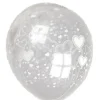 Badaboum Ballon Gonflable Transparent Imprim Coeur 30 Cm X 10 Pi Ces