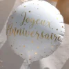 Clearance Ballon Imprim Joyeux Anniversaire Or 45 Cm Theme Joyeux Anniversaire