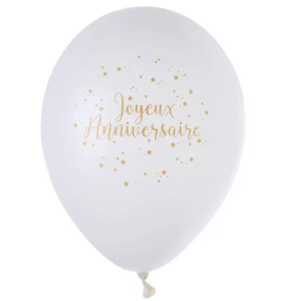 Hot Ballon Joyeux Anniversaire M Tallis Or X8 Pi Ces Theme Joyeux Anniversaire
