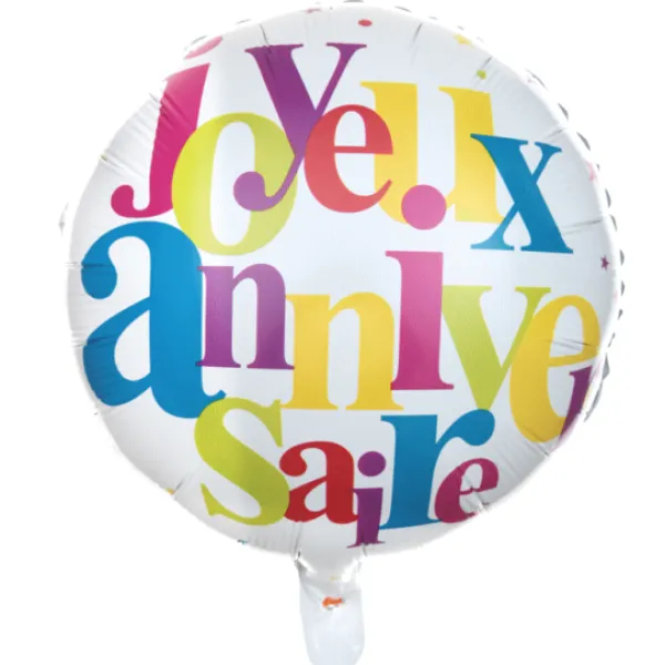 Hot Ballon Joyeux Anniversaire Festif 45 Cm Theme Joyeux Anniversaire