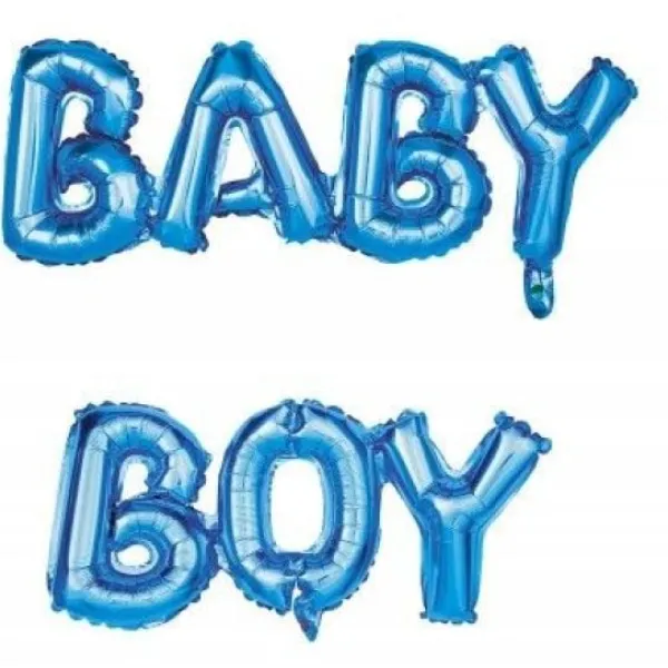 Best Ballon Mylar Baby Boy Bleu Theme D Co Baby Shower