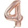 Badaboum Ballon Mylar Chiffre 4 Rose Gold 86Cm