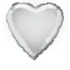 Badaboum Ballon Mylar Coeur Argent 45 Cm