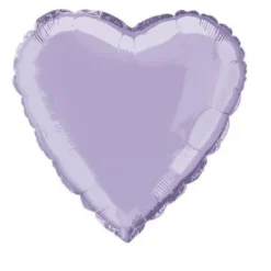 Badaboum Ballon Mylar Coeur Mauve 45 Cm