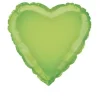Badaboum Ballon Mylar Coeur Vert Anis 45 Cm