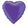 Badaboum Ballon Mylar Coeur Violet 45 Cm