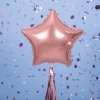 Badaboum Ballon Mylar Etoile Rose Gold 50 Cm