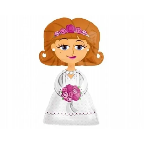 Badaboum Ballon Mylar G Ant Femme Mari E 122Cm