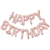 Ballon Mylar Happy Birthday Rose Gold Theme Joyeux Anniversaire