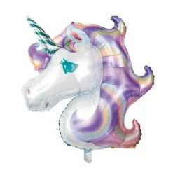 Sale Ballon Mylar Licorne Pastel Theme Deco Pastel