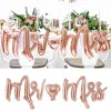 Badaboum Ballon Mylar Mr Mrs Rose Gold