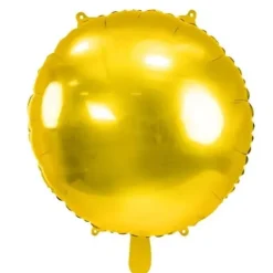 Badaboum Ballon Mylar Rond Or 45 Cm