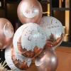 New Ballon Mylar Rond Oriental Rose Gold Theme Eid Mubarak & Ramadan