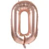 Badaboum Ballon Mylar Rose Gold Chiffre 0 1M