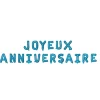 Ballons Gonflables Aluminium Joyeux Anniversaire Bleu Lectrique 30Cm Theme Joyeux Anniversaire