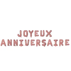 Clearance Ballons Gonflables Aluminium Joyeux Anniversaire Rose Gold 30Cm Theme Joyeux Anniversaire