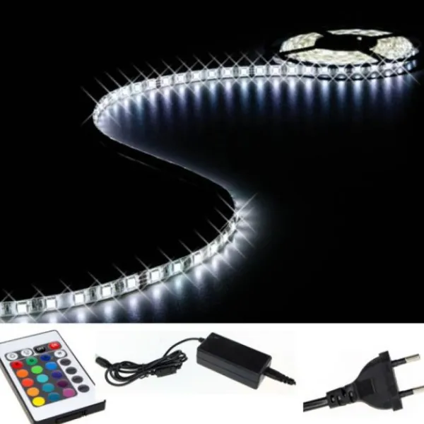 Badaboum Bande Ruban Lumineux Flexible Plat 150 Led Blanc