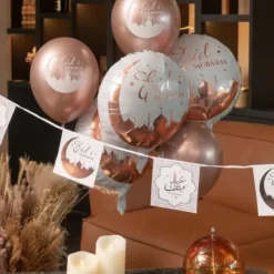 Outlet Banderole D Corative Orientale Rose Gold Theme Eid Mubarak & Ramadan