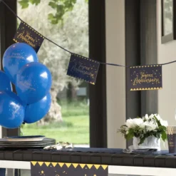 Hot Banderole Joyeux Anniversaire M Tallis E Bleu Marine 5 M Tres Theme Joyeux Anniversaire