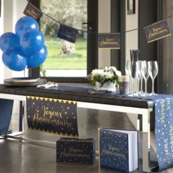 Hot Banderole Joyeux Anniversaire M Tallis E Bleu Marine 5 M Tres Theme Joyeux Anniversaire