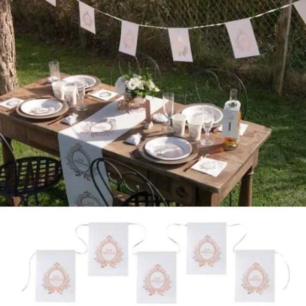 Badaboum Banderole Just Married Rose Gold