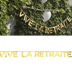 Badaboum Banderole Vive La Retraite Online