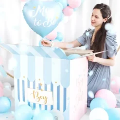 Bo Te Ballons Pour Annoncer Sexe Du B B Fille Ou Gar On 60 X 40 X 60 Cm Theme Gender Reveal
