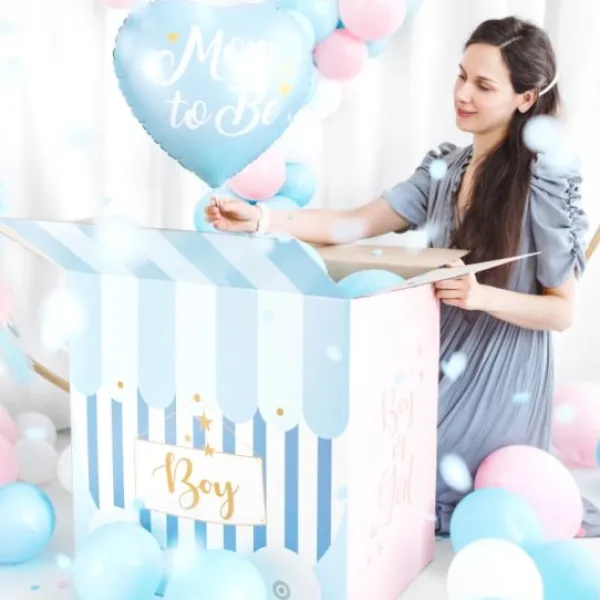 Bo Te Ballons Pour Annoncer Sexe Du B B Fille Ou Gar On 60 X 40 X 60 Cm Theme Gender Reveal