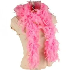 Badaboum Boa En Plume Rose 2 M Tres