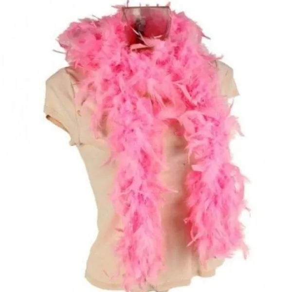 Badaboum Boa En Plume Rose 2 M Tres