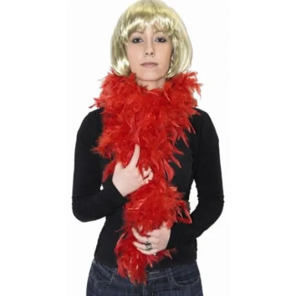 Badaboum Boa En Plume Rouge