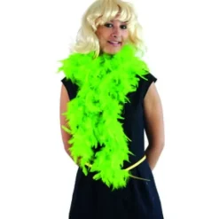 Badaboum Boa En Plume Vert Anis 2 M Tres