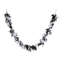 Badaboum Boa Plumes Noir Et Blanc