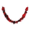 Badaboum Boa Plumes Noir Et Rouge