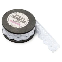 Online Bobine Dentelle Blanche Festonn E 25Mm X 5 M Tres Theme Dentelle