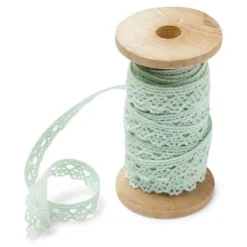 Online Bobine Dentelle Vert Anis 10Mm X 5 M Tres Theme Dentelle