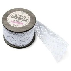 Best Bobine Large Dentelle Blanche 50Mm X 5 M Tres Theme Dentelle