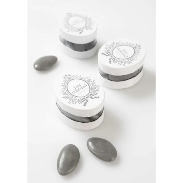 Badaboum Boite A Dragee Just Married Blanc X6