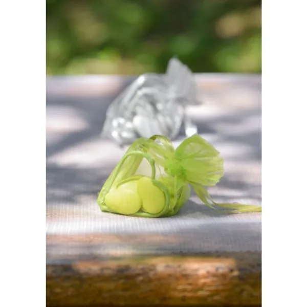 Badaboum Boite A Dragees Coeur En Organza Rouge X 4 Pi Ces