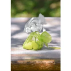 Badaboum Boite A Dragees Coeur En Organza Blanc X 4 Pi Ces