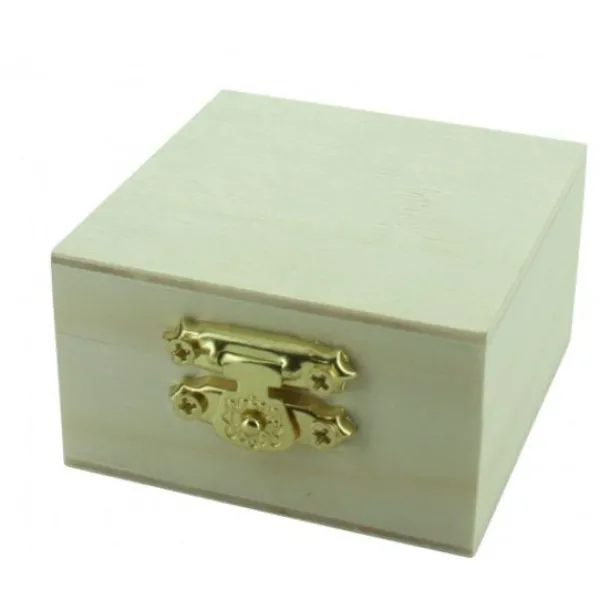 Badaboum Boite A Dragees En Bois Carre