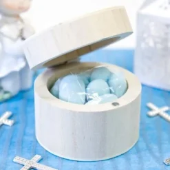 Badaboum Boite A Dragees En Bois Ronde